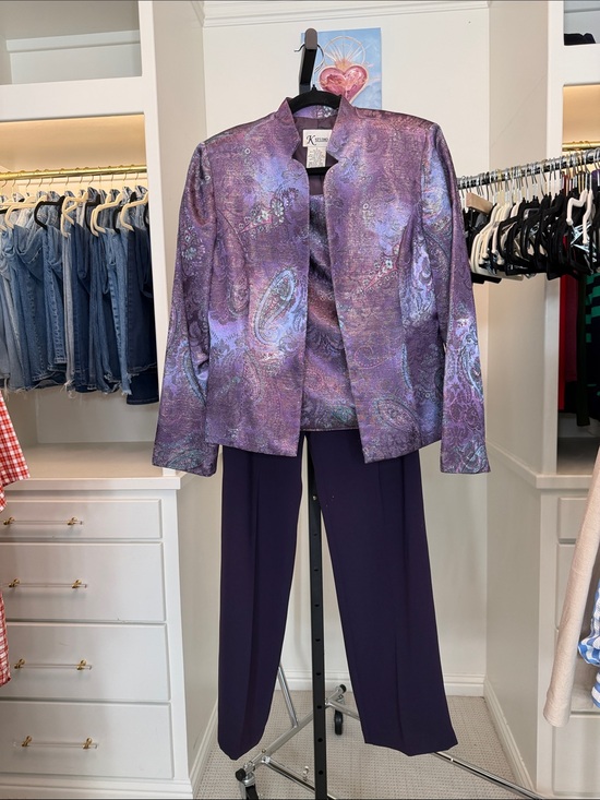 K Studio Jackets & Blazers - Purple 3 piece suit blazer set size 8